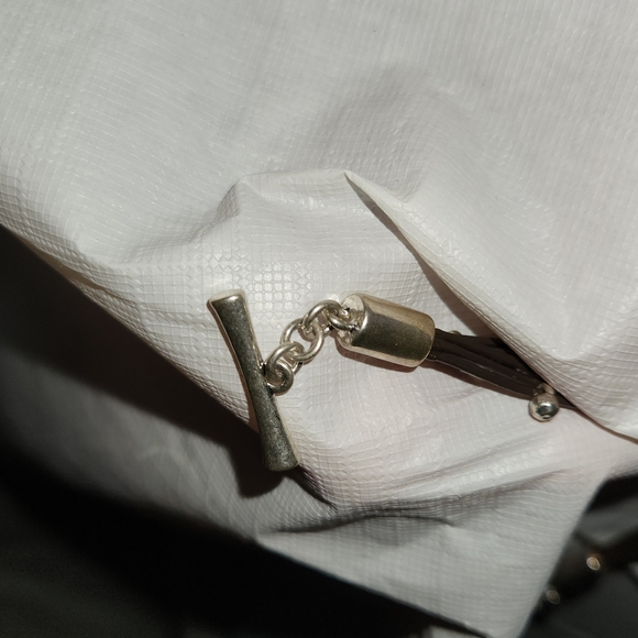 Lucky Brand Leather & Silver Toggle Bracelet NWT - Picture 9 of 9